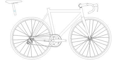 Retirez la tige de selle.